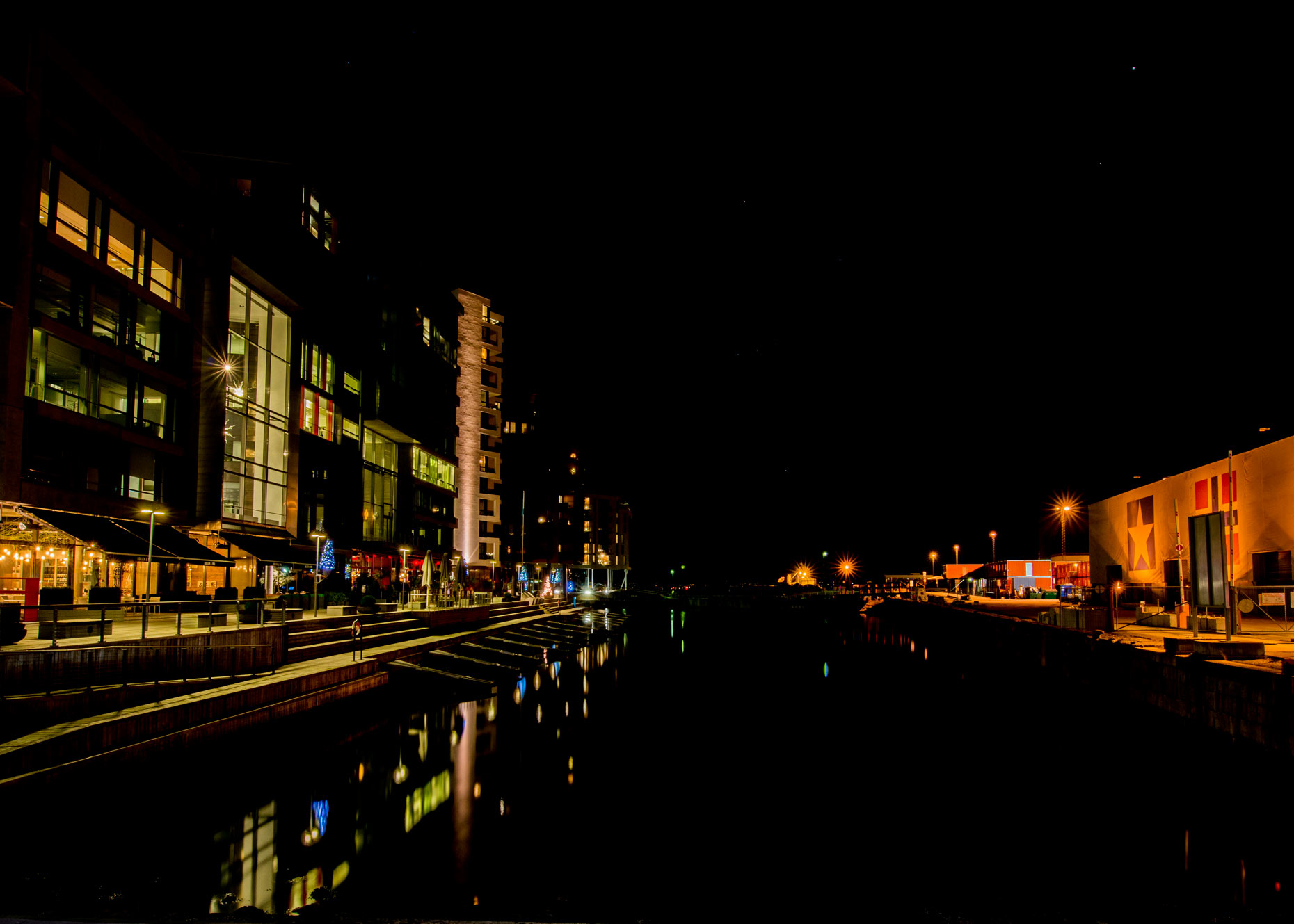 Fine Art Photography Dock at Night Cropped view